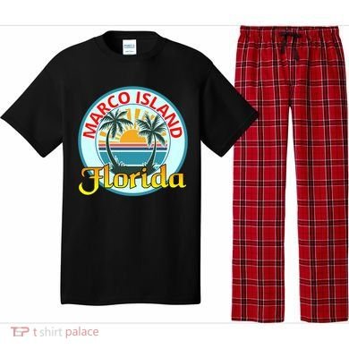 Beach Please Marco Island Florida Beach Holiday Funny Gift Pajama Set