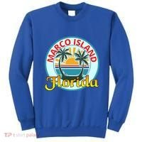 Beach Please Marco Island Florida Beach Holiday Funny Gift Sweatshirt thumb 0