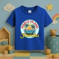 Beach Please Marco Island Florida Beach Holiday Funny Gift Toddler T-Shirt thumb 3