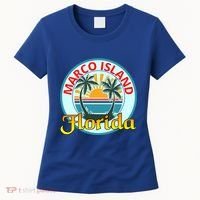 Beach Please Marco Island Florida Beach Holiday Funny Gift Women's T-Shirt thumb 0