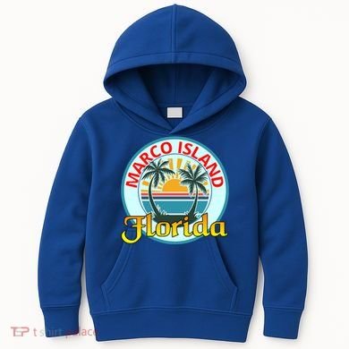 Beach Please Marco Island Florida Beach Holiday Funny Gift Kids Hoodie
