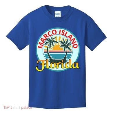 Beach Please Marco Island Florida Beach Holiday Funny Gift Kids T-Shirt