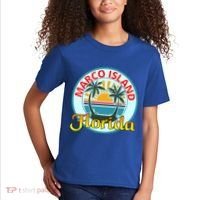 Beach Please Marco Island Florida Beach Holiday Funny Gift Kids T-Shirt thumb 2