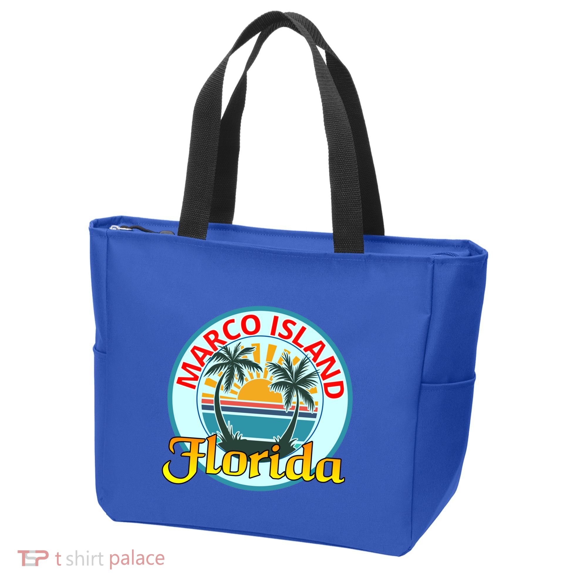 Beach Please Marco Island Florida Beach Holiday Funny Gift Tote Bag