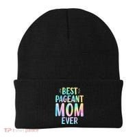 Best Pageant Mom Ever Beauty Contest Mom Tie Dye Glitz Glam Beanie thumb 0