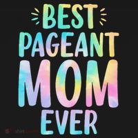 Best Pageant Mom Ever Beauty Contest Mom Tie Dye Glitz Glam Women's Hoodie thumb 2