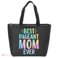Best Pageant Mom Ever Beauty Contest Mom Tie Dye Glitz Glam Tote Bag thumb 0