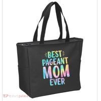 Best Pageant Mom Ever Beauty Contest Mom Tie Dye Glitz Glam Tote Bag thumb 2