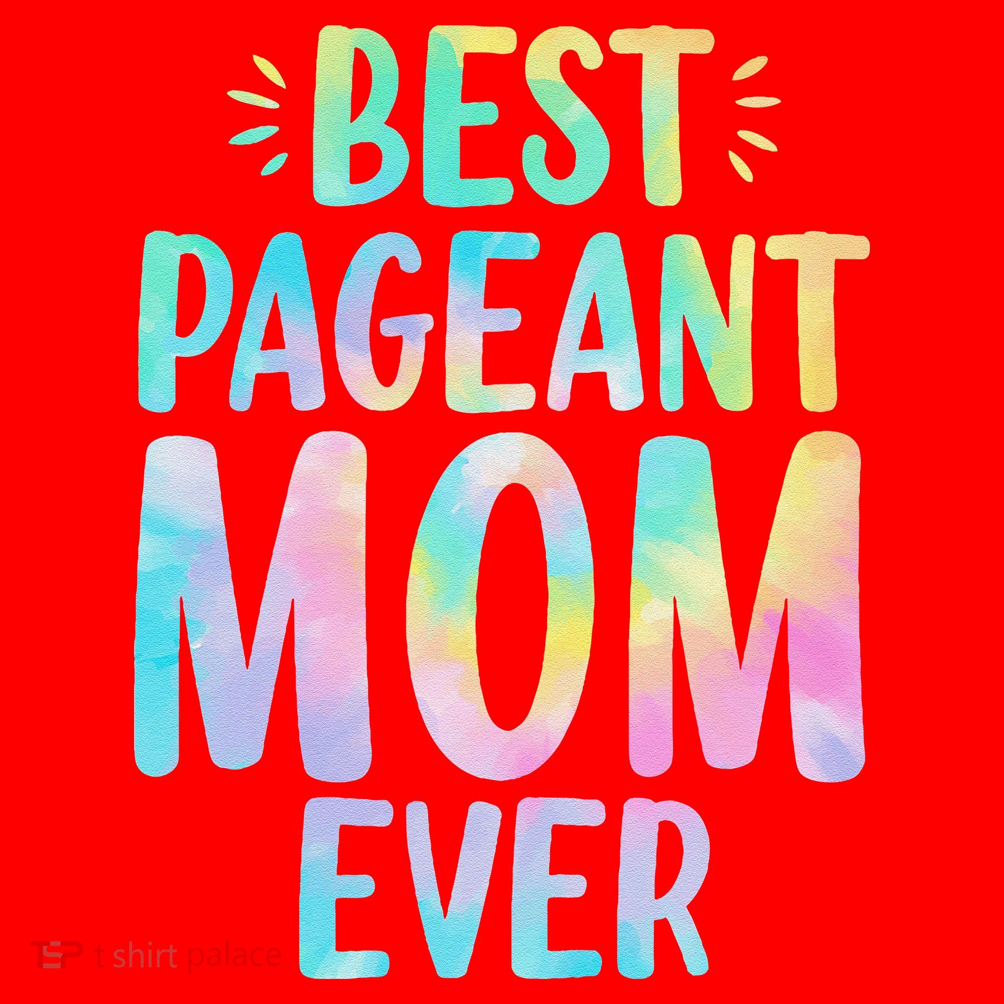 Best Pageant Mom Ever Beauty Contest Mom Tie Dye Glitz Glam Santa Hat