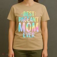 Best Pageant Mom Ever Beauty Contest Mom Tie Dye Glitz Glam T-Shirt thumb 4