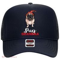 Best Pug Mom Ever With Bandana Pug Dog Pug Grandma Hat thumb 0