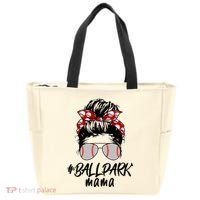Ball Park Mama. Baseball Softball MotherS Day Ideas For Mom Tote Bag thumb 0