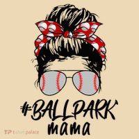Ball Park Mama. Baseball Softball MotherS Day Ideas For Mom Tote Bag thumb 4