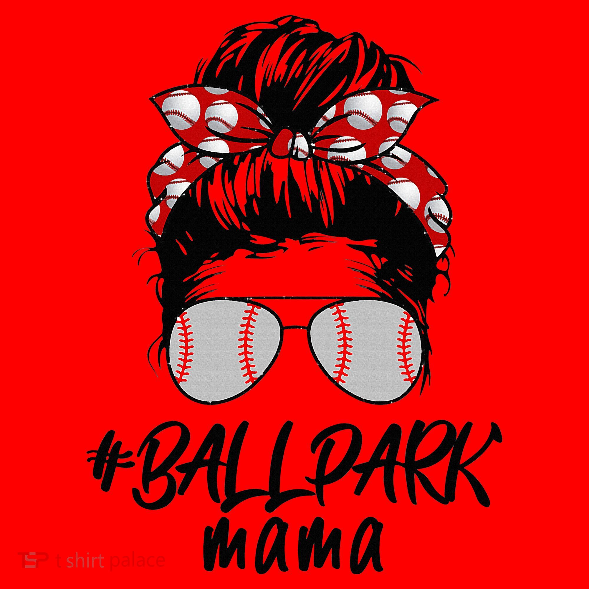 Ball Park Mama. Baseball Softball MotherS Day Ideas For Mom Santa Hat