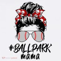 Ball Park Mama. Baseball Softball MotherS Day Ideas For Mom USA-Made Doggie Bandana thumb 2