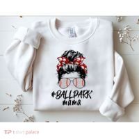 Ball Park Mama. Baseball Softball MotherS Day Ideas For Mom Sweatshirt thumb 2