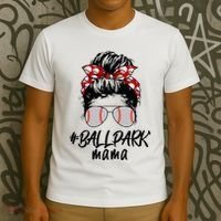 Ball Park Mama. Baseball Softball MotherS Day Ideas For Mom T-Shirt thumb 3
