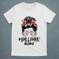 Ball Park Mama. Baseball Softball MotherS Day Ideas For Mom T-Shirt thumb 5