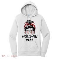 Ball Park Mama. Baseball Softball MotherS Day Ideas For Mom Women's Hoodie thumb 0
