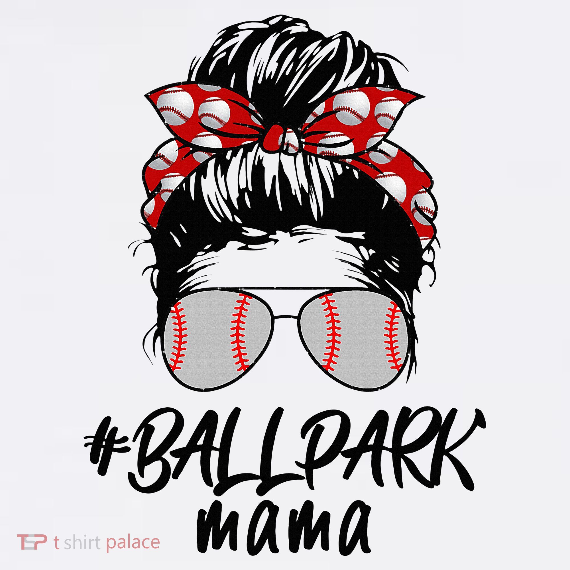 Ball Park Mama. Baseball Softball MotherS Day Ideas For Mom Women's Hoodie