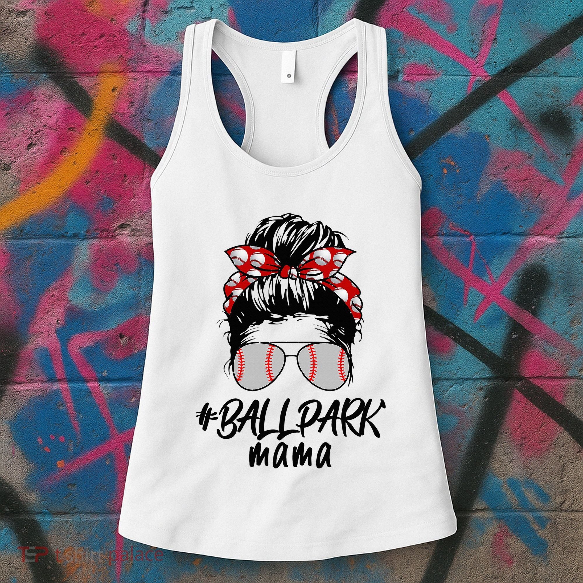 Ball Park Mama. Baseball Softball MotherS Day Ideas For Mom Women's Tank Top