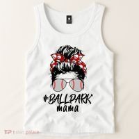 Ball Park Mama. Baseball Softball MotherS Day Ideas For Mom Tank Top thumb 2