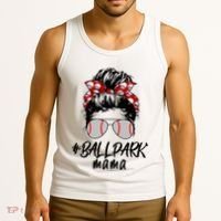 Ball Park Mama. Baseball Softball MotherS Day Ideas For Mom Tank Top thumb 3