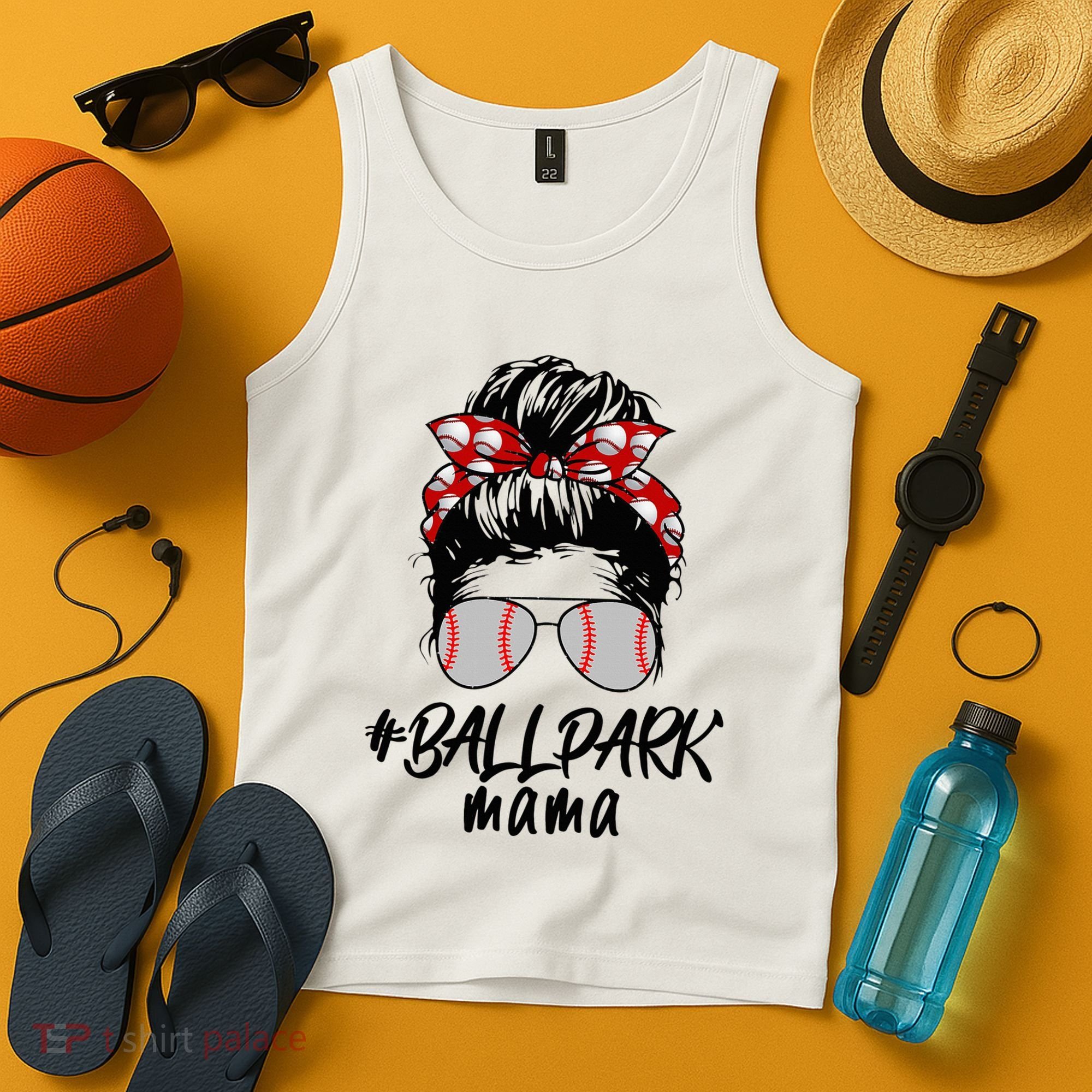 Ball Park Mama. Baseball Softball MotherS Day Ideas For Mom Tank Top