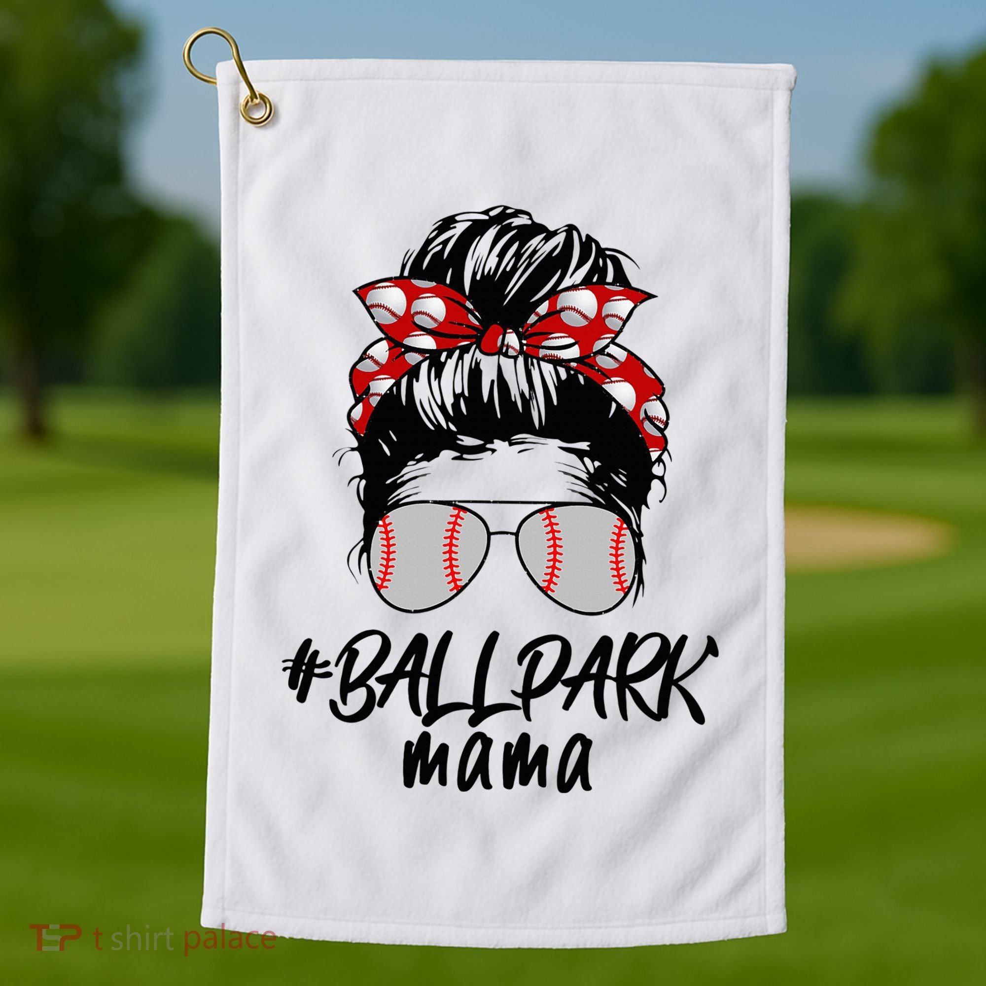 Ball Park Mama. Baseball Softball MotherS Day Ideas For Mom Golf Towel