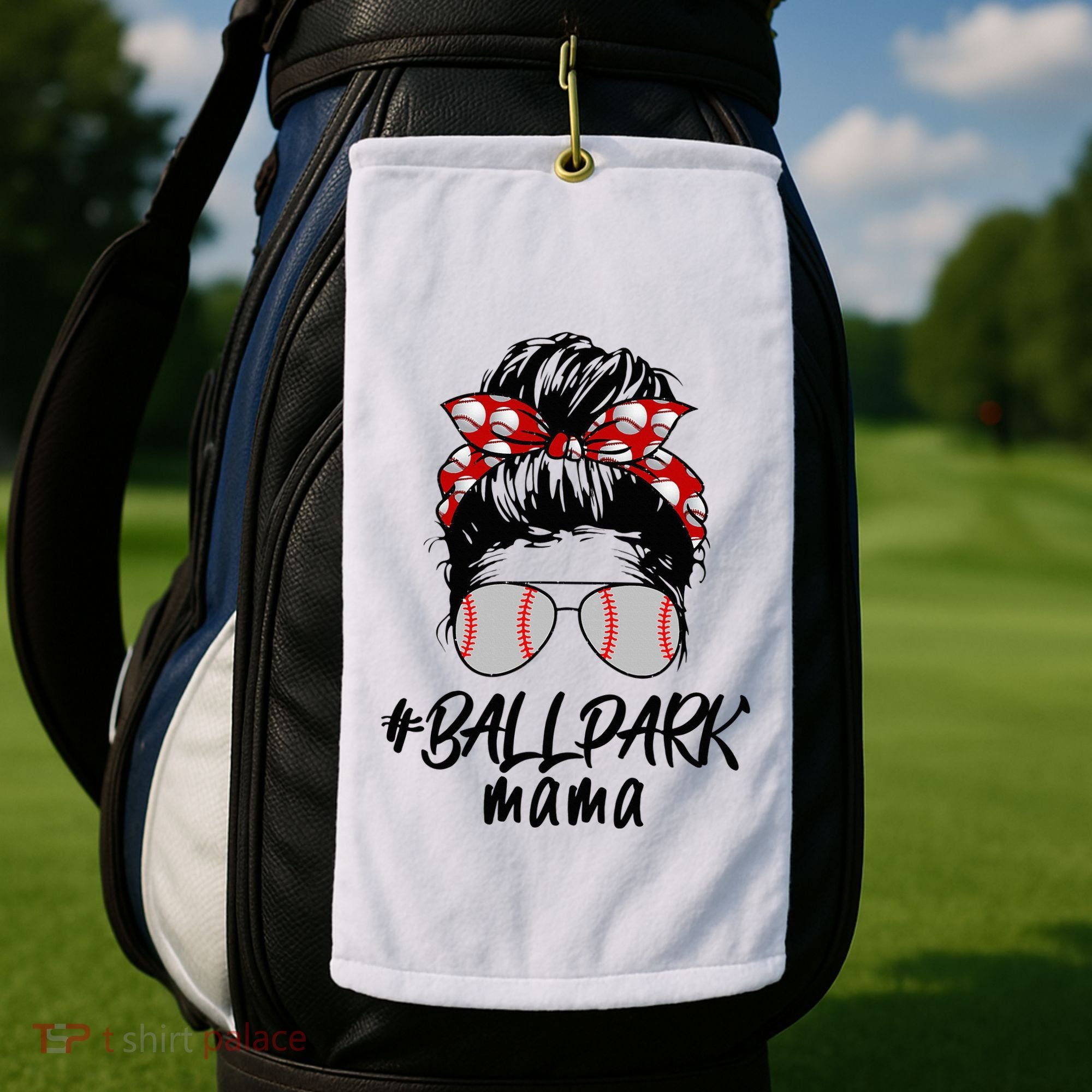 Ball Park Mama. Baseball Softball MotherS Day Ideas For Mom Golf Towel