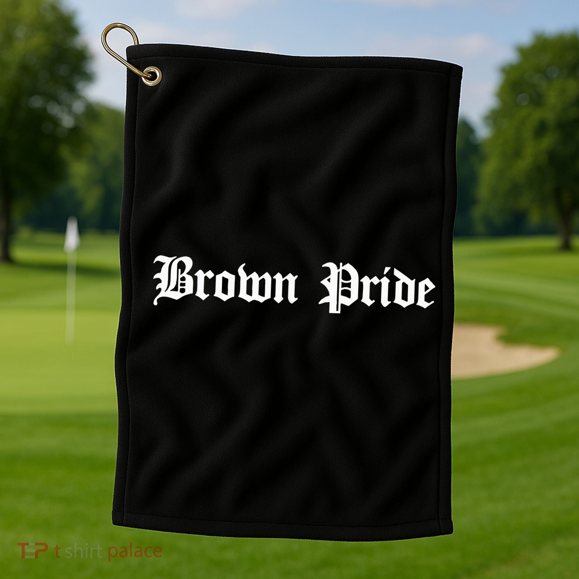 Brown Pride Mexican Native American Chicano Og Latino Golf Towel