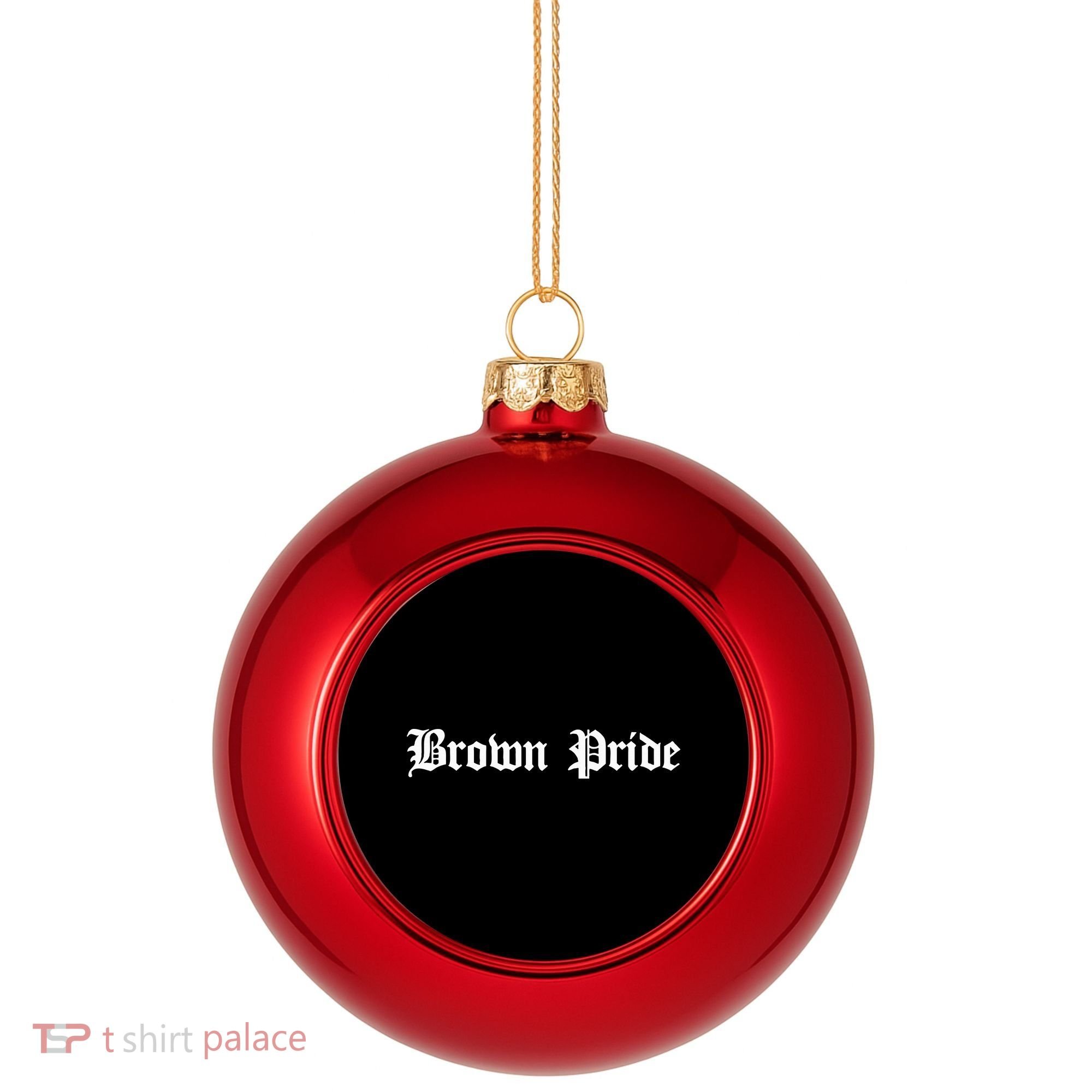 Brown Pride Mexican Native American Chicano Og Latino Plastic Christmas Ball Ornament