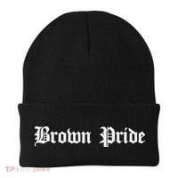 Brown Pride Mexican Native American Chicano Og Latino Beanie thumb 0