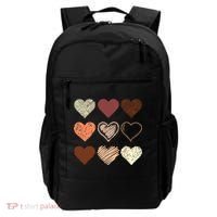 Black Pride Melanin Skin Tone Hearts Black History Month Backpack thumb 0