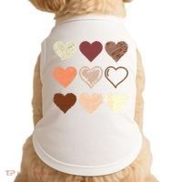 Black Pride Melanin Skin Tone Hearts Black History Month Doggie Tank thumb 0