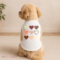 Black Pride Melanin Skin Tone Hearts Black History Month Doggie Tank thumb 2
