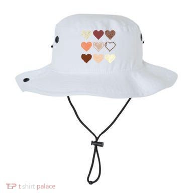 Black Pride Melanin Skin Tone Hearts Black History Month Bucket Hat