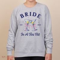 Bachelorette Party Martini Lover Bride An A Tini Bit Bride Women's Sweatshirt thumb 0