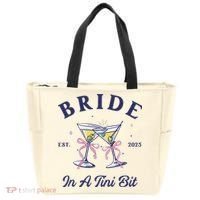 Bachelorette Party Martini Lover Bride An A Tini Bit Bride Tote Bag thumb 0