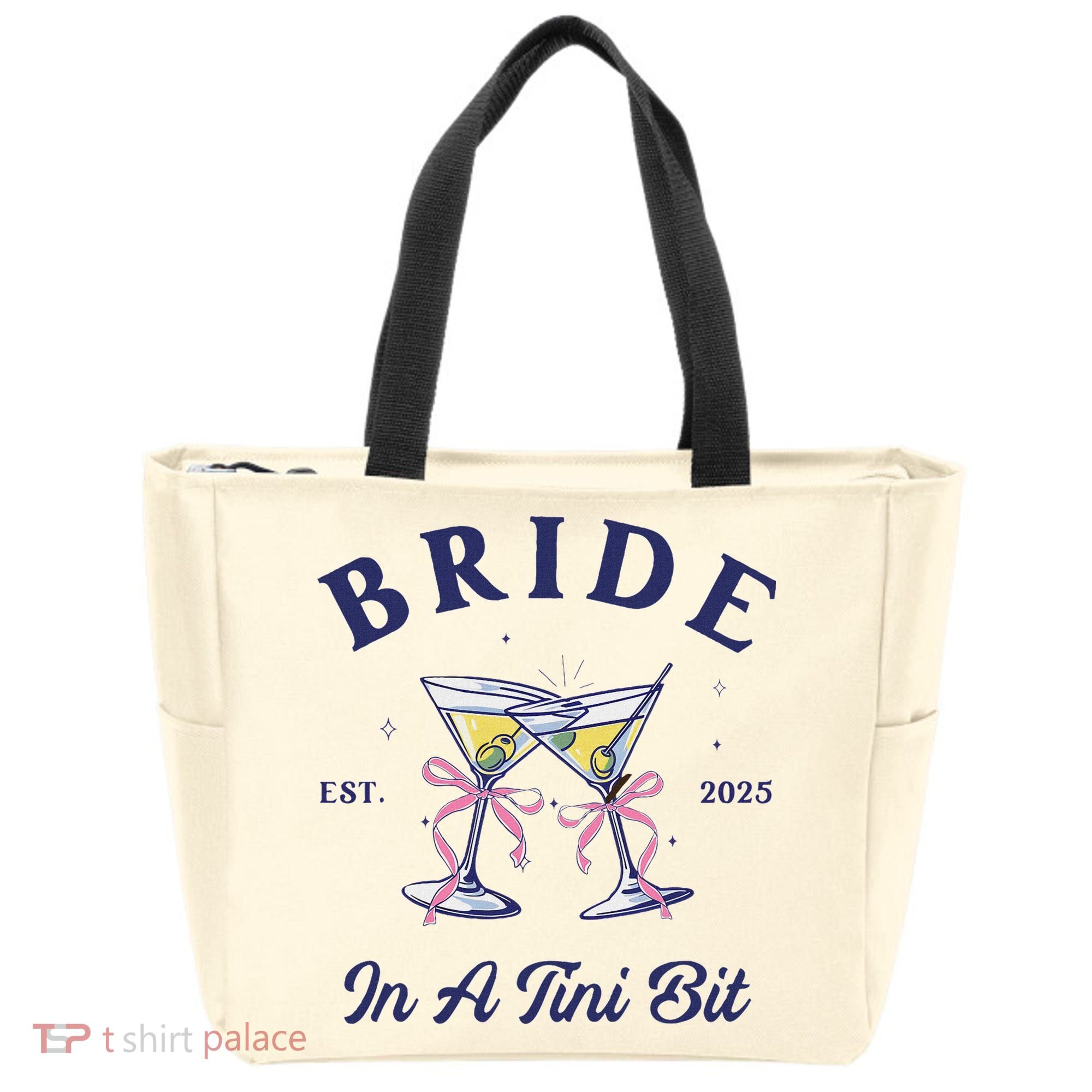 Bachelorette Party Martini Lover Bride An A Tini Bit Bride Tote Bag