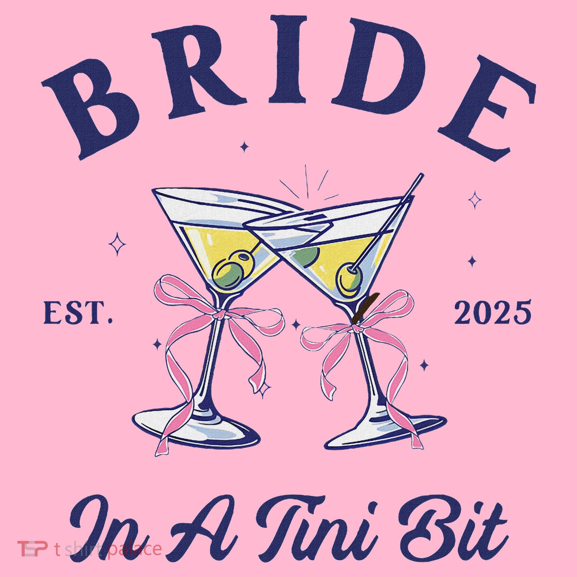 Bachelorette Party Martini Lover Bride An A Tini Bit Bride Coaster