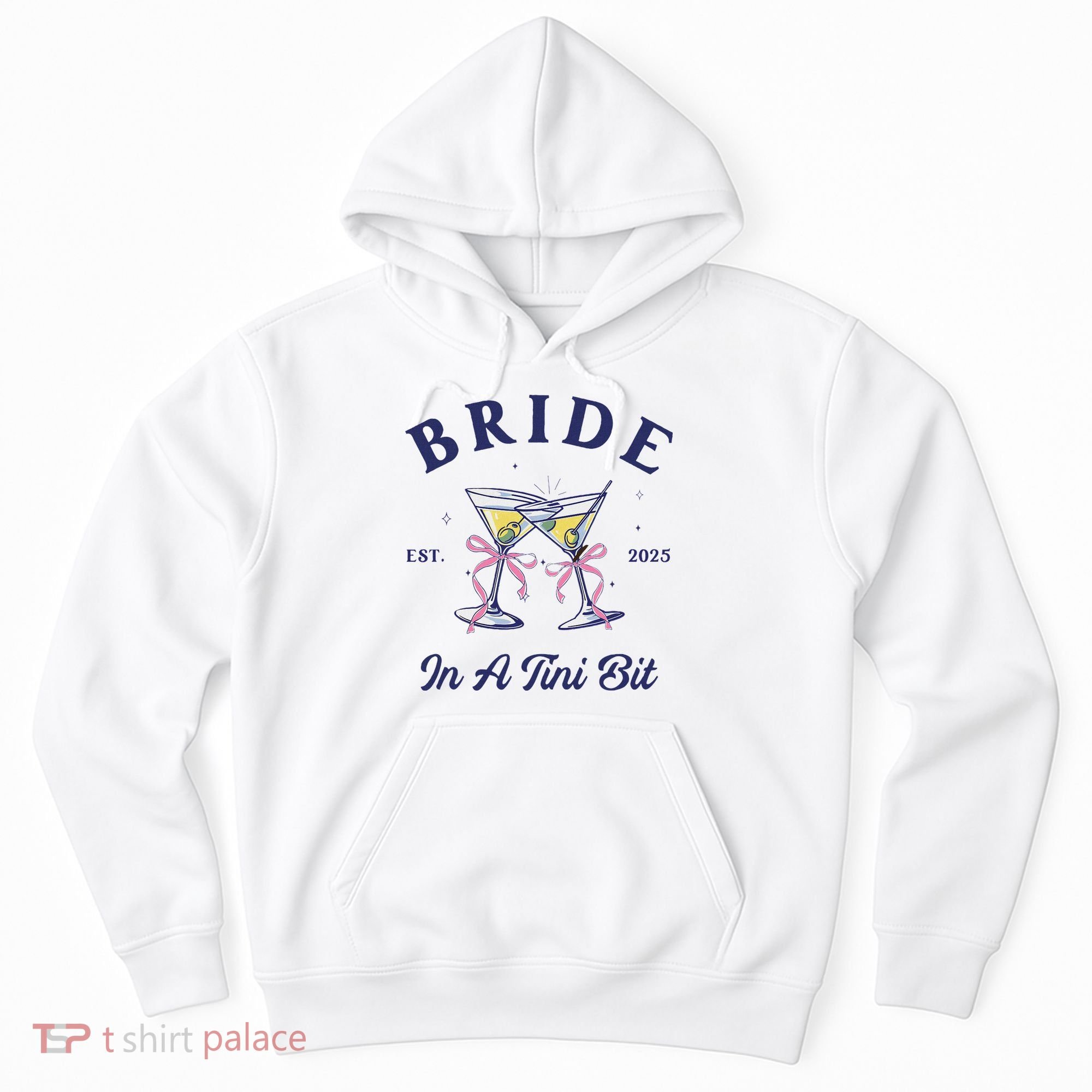 Bachelorette Party Martini Lover Bride An A Tini Bit Bride Hoodie