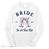 Bachelorette Party Martini Lover Bride An A Tini Bit Bride Long Sleeve Shirt thumb 0