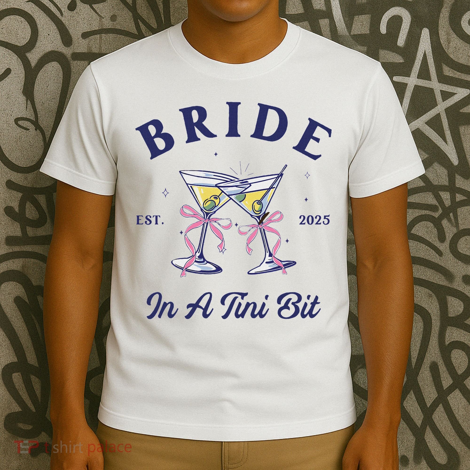 Bachelorette Party Martini Lover Bride An A Tini Bit Bride T-Shirt