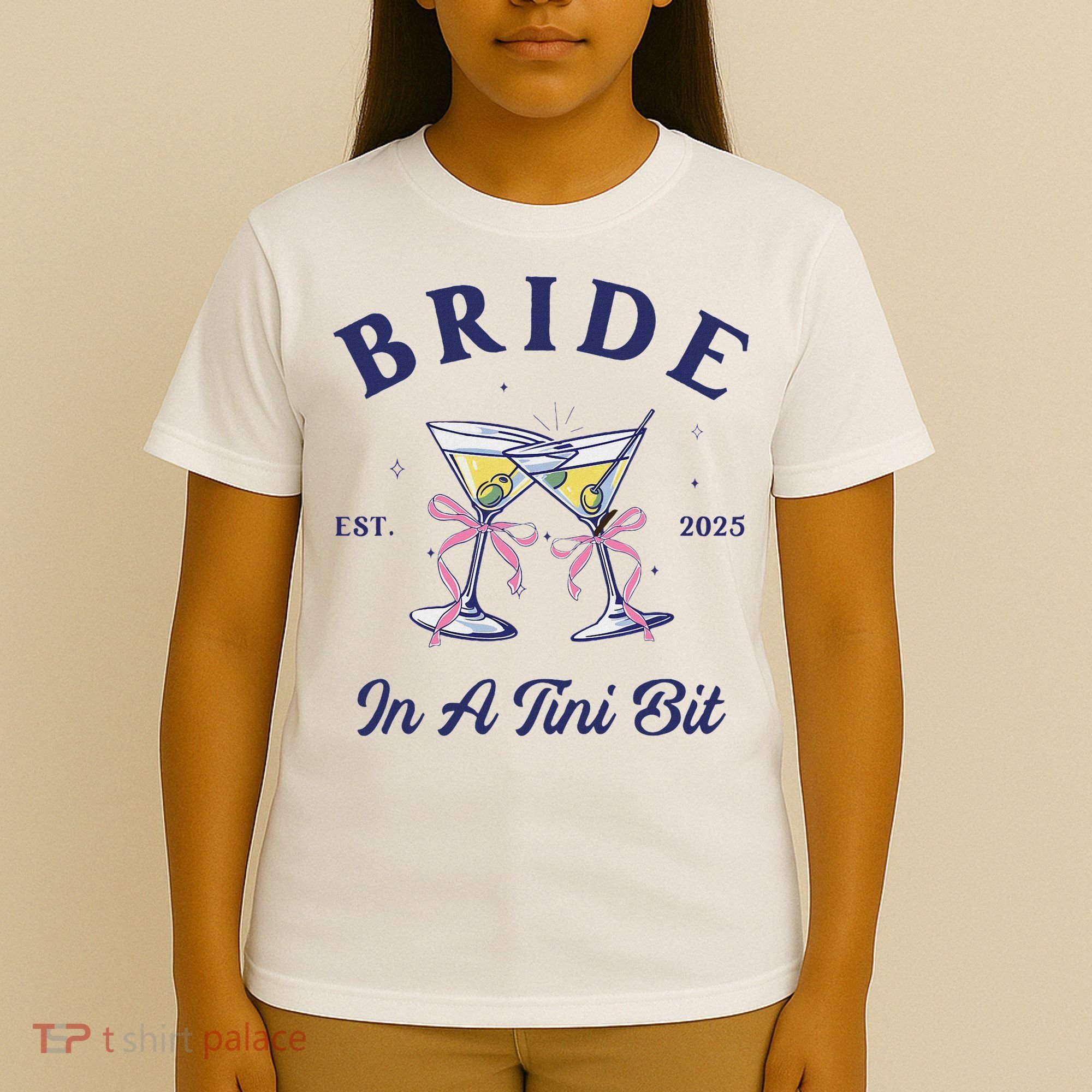Bachelorette Party Martini Lover Bride An A Tini Bit Bride T-Shirt
