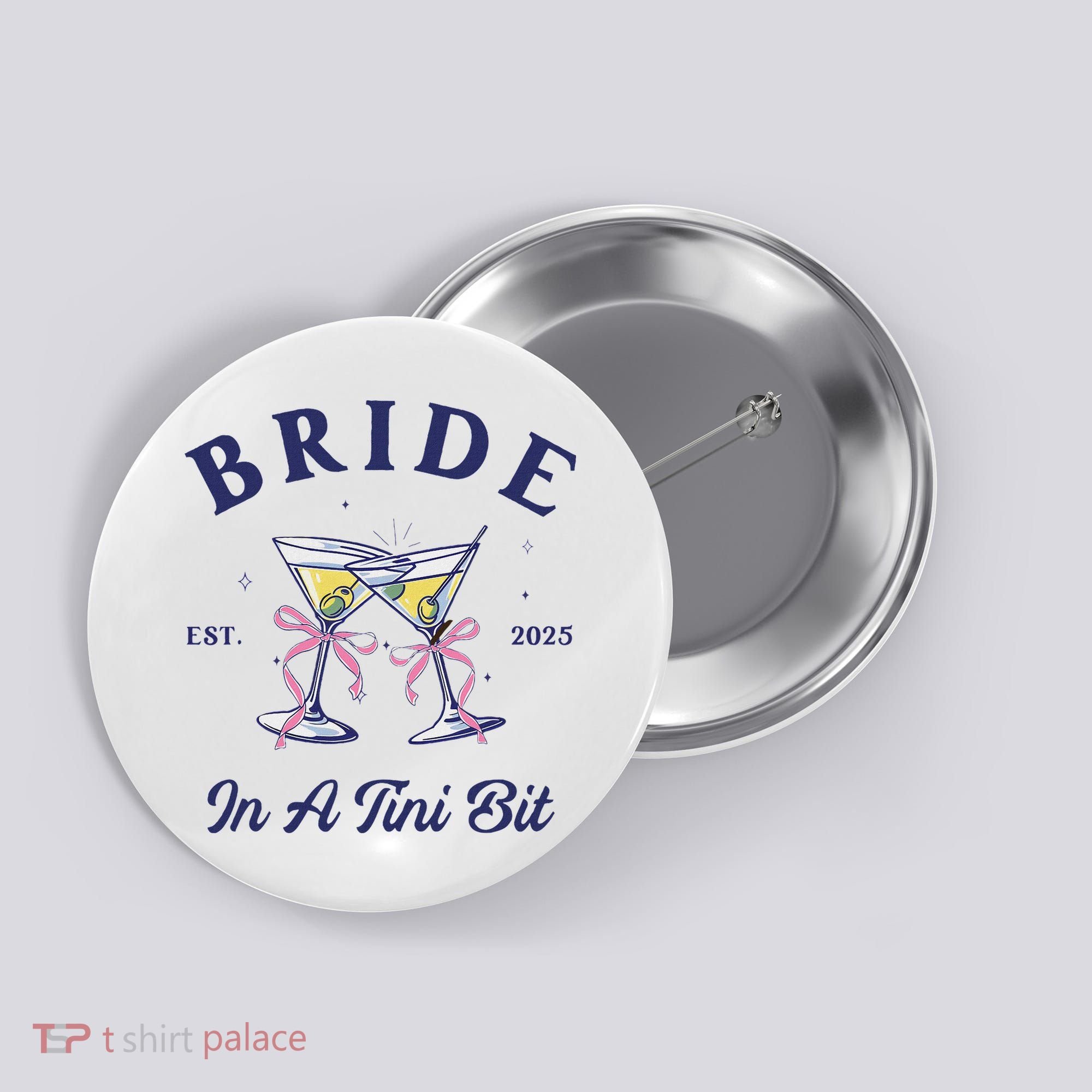 Bachelorette Party Martini Lover Bride An A Tini Bit Bride Button