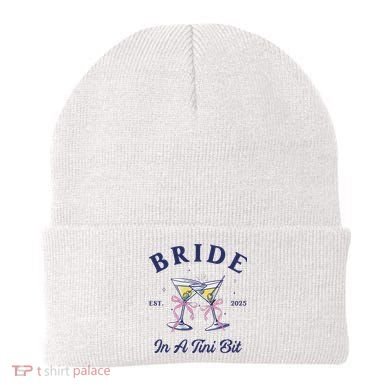 Bachelorette Party Martini Lover Bride An A Tini Bit Bride Beanie