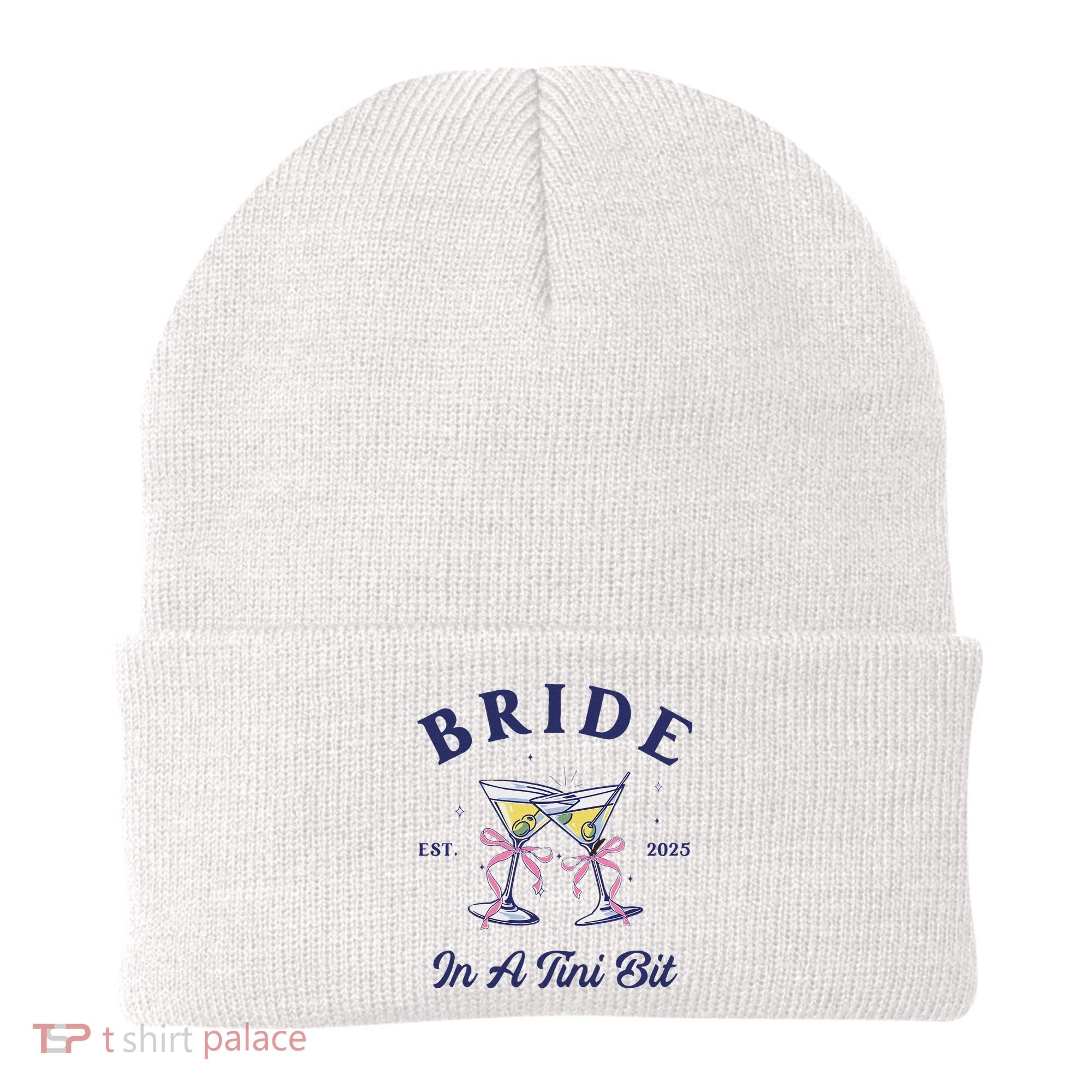 Bachelorette Party Martini Lover Bride An A Tini Bit Bride Beanie