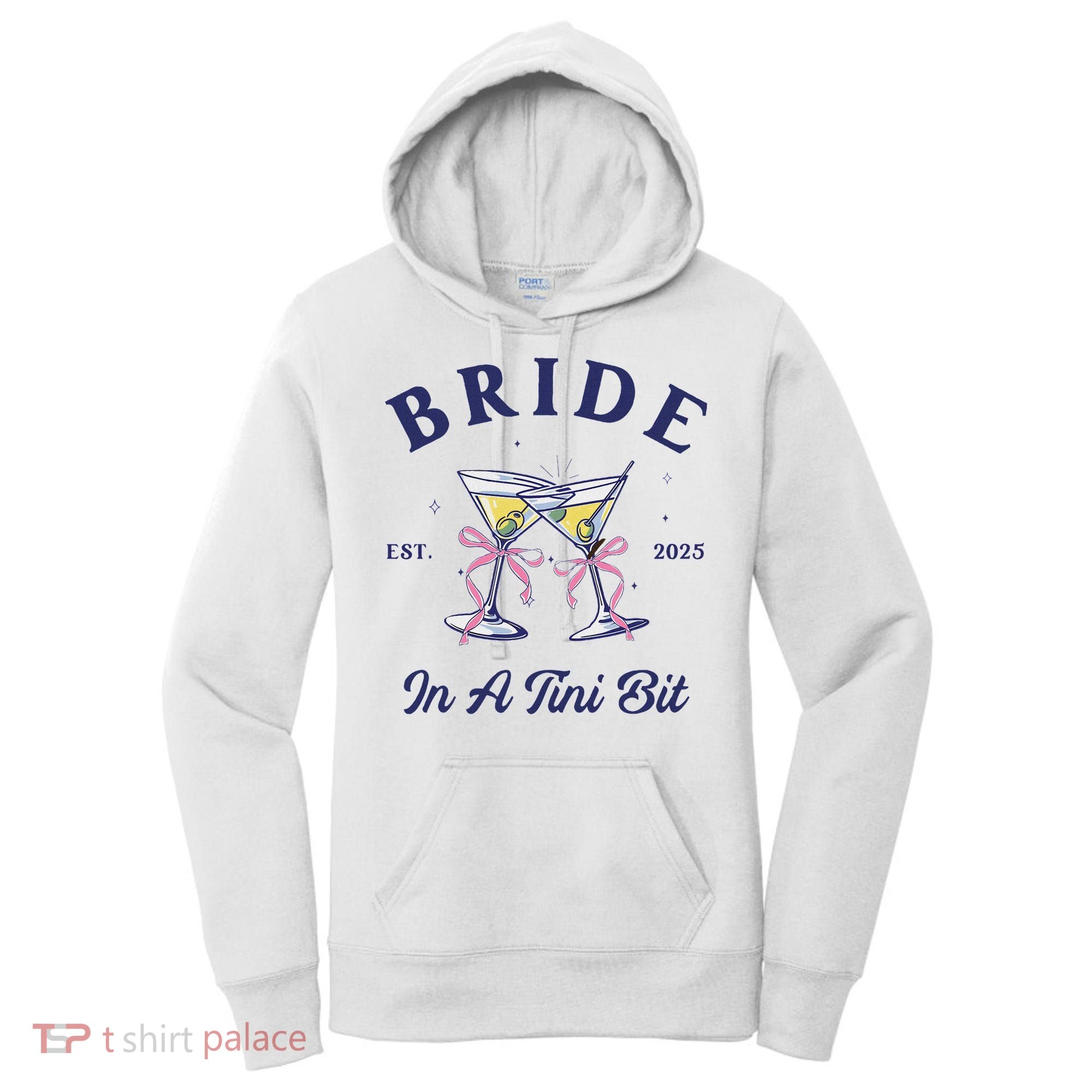 Bachelorette Party Martini Lover Bride An A Tini Bit Bride Women's Hoodie