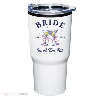 Bachelorette Party Martini Lover Bride An A Tini Bit Bride Tumbler